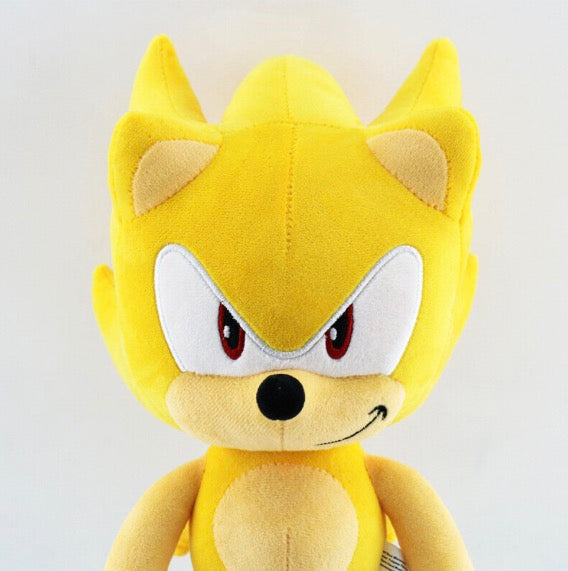 (Super Sonic) Sonic The Hedgehog Shadow Super Sonic Plush Doll Toy Kids Gifts