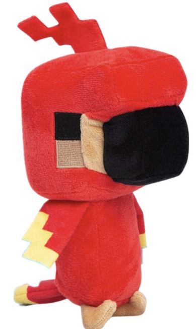 18cm Red Parrot) Minecraft Plush Toy Pixel Doll Children Doll Kids gift