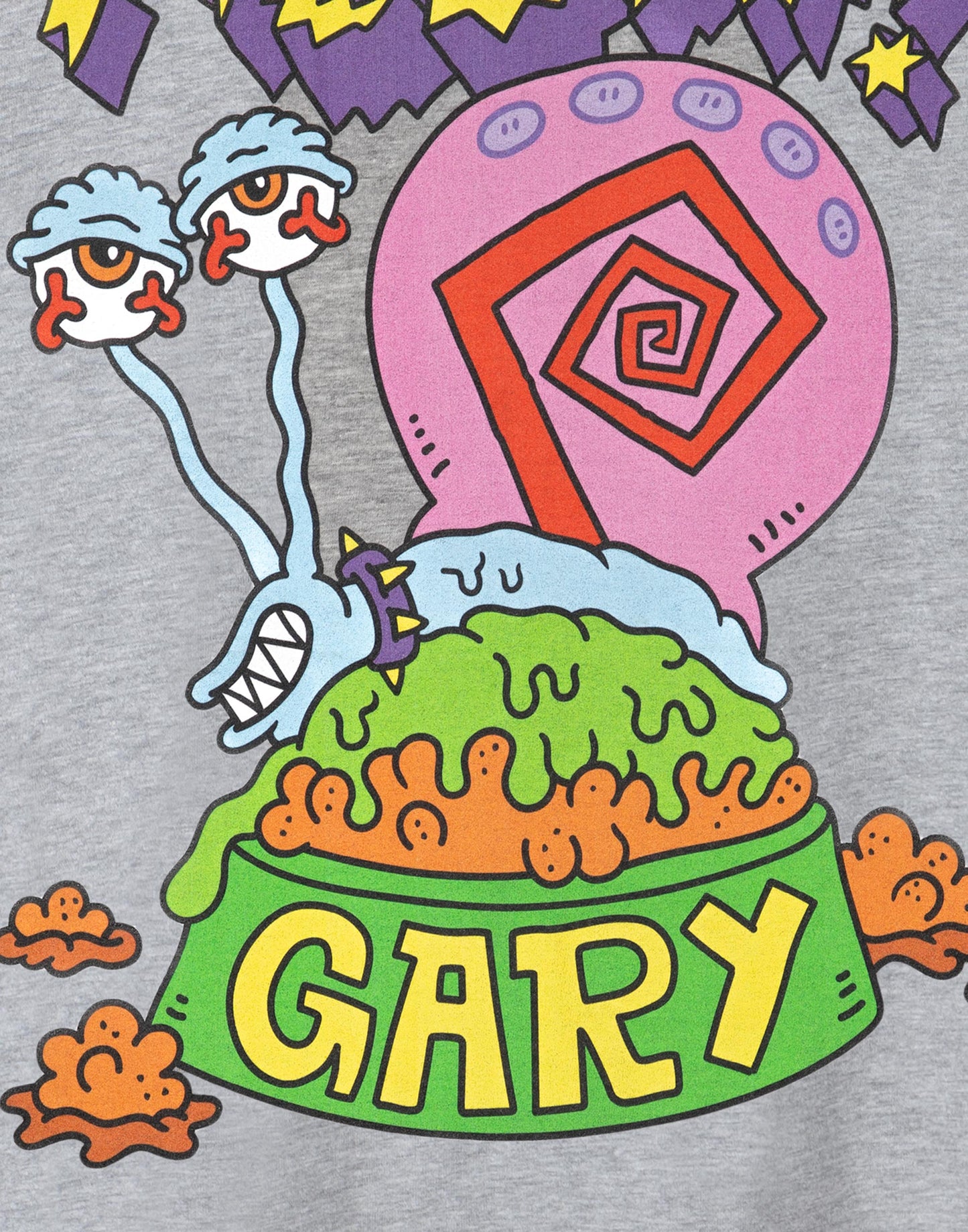 SpongeBob SquarePants Short Sleeved T-Shirt | Mens Grey Marl | Official Merch