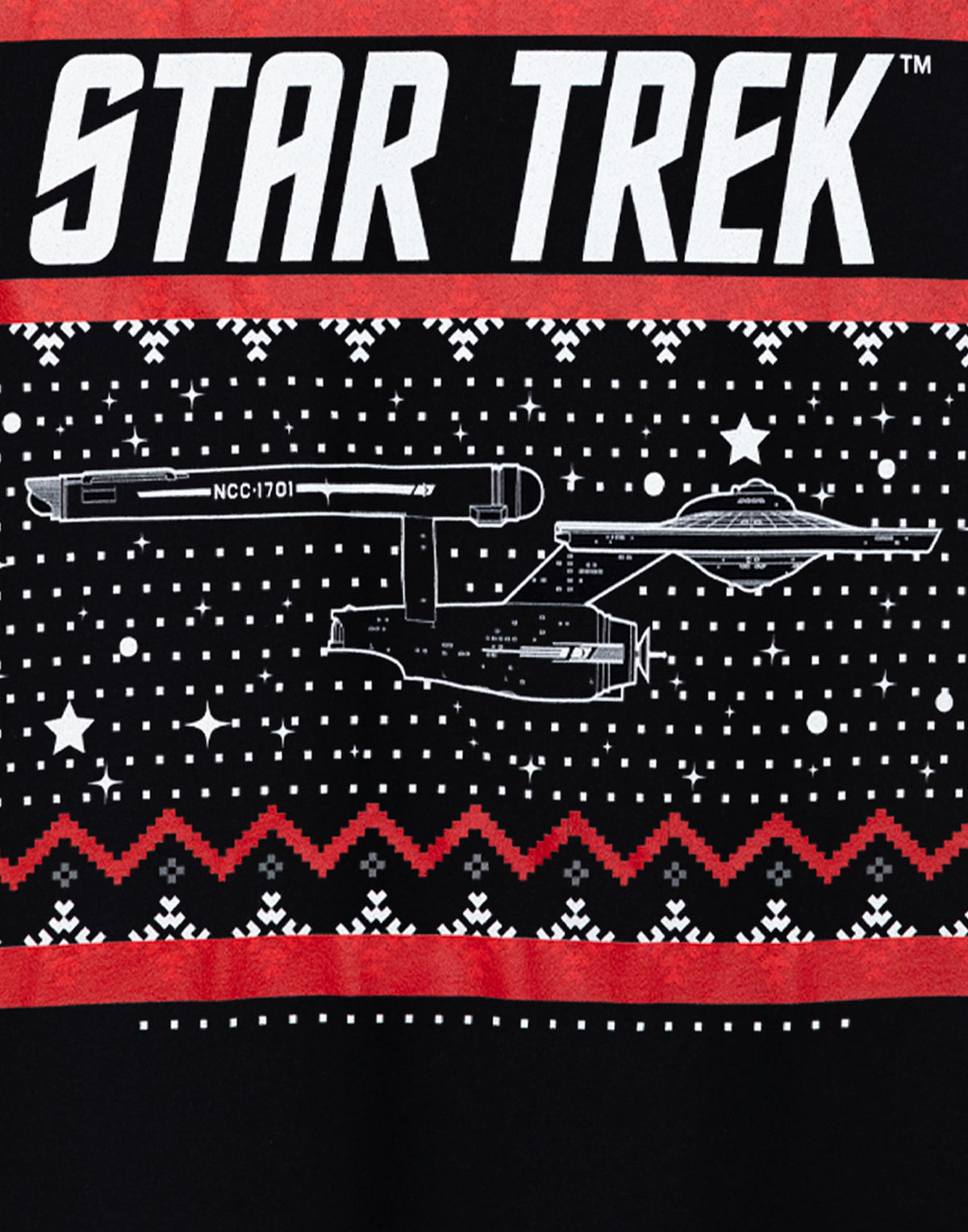 Star Trek Short Sleeved T-Shirt | Mens Black | Official Merch