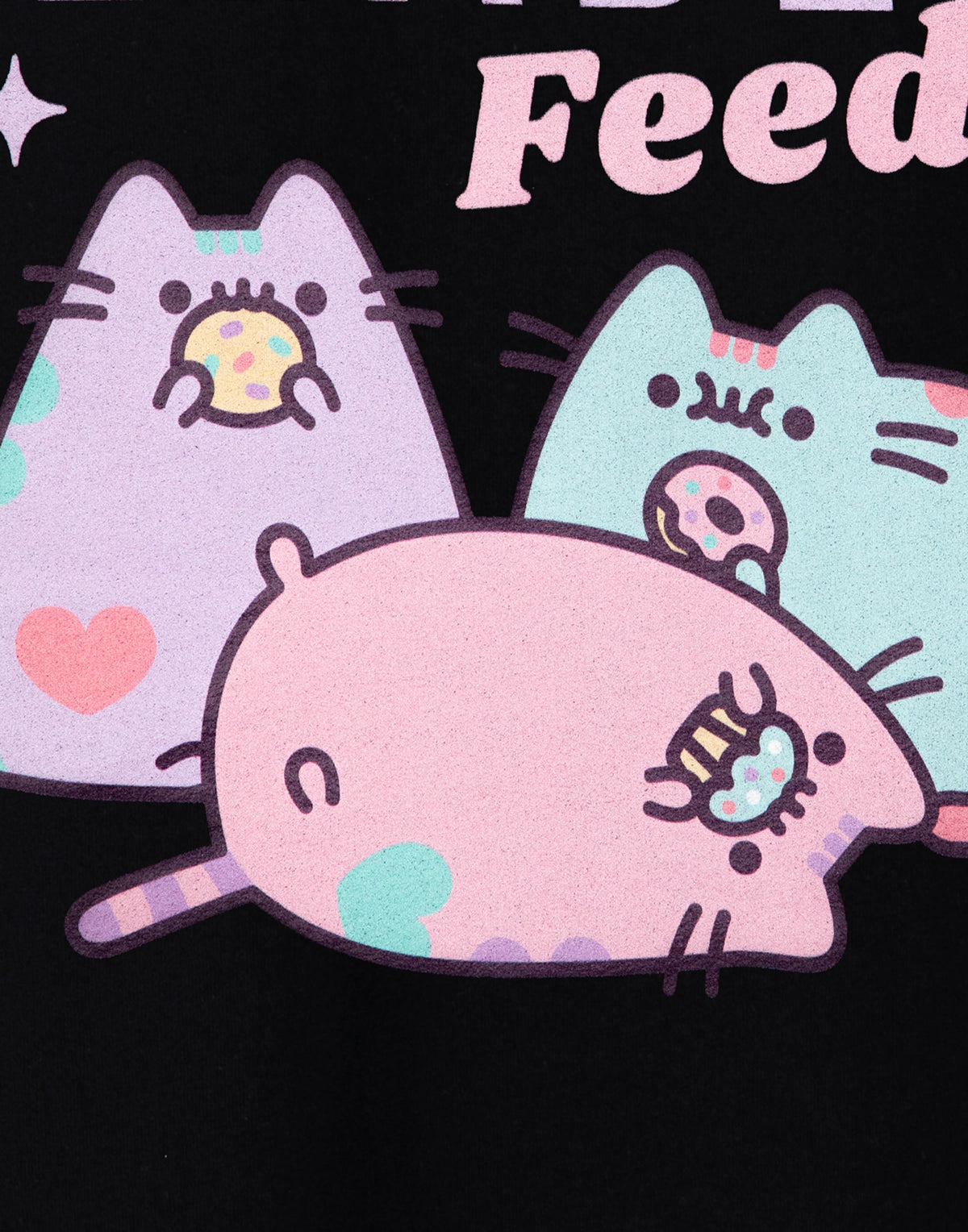 Pusheen Short Sleeved T-Shirt | Womens Black | Official Merch