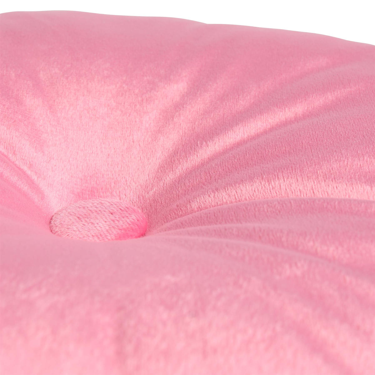 OHS Velvet Filled Cushion Round Bedroom Decor Scatter Chair Sofa Button Pillow