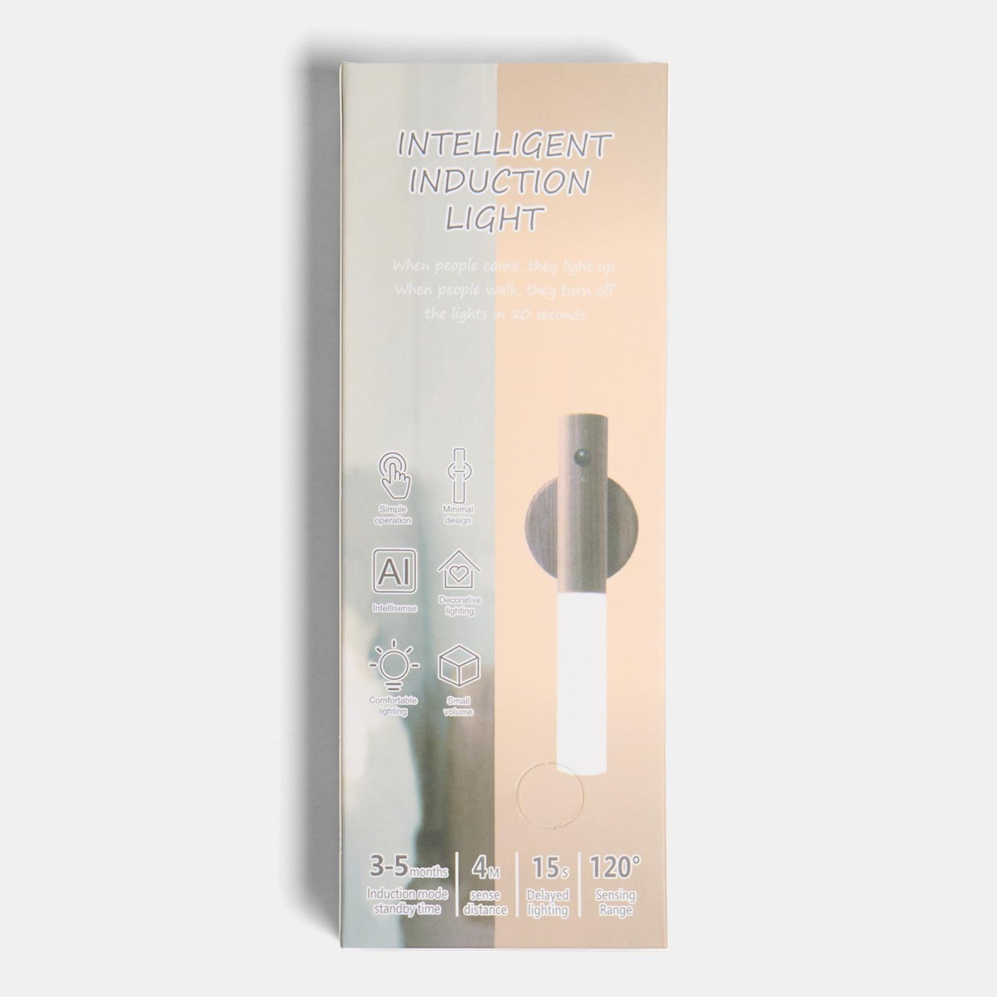 OHS Sensor Wall Lights LED Cordless Rechargeable 2 Pack Hallway Night Light