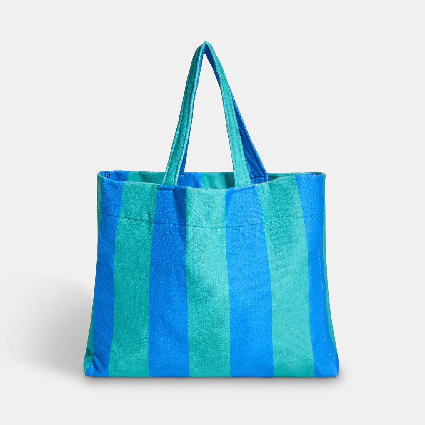OHS Fun Print Beach Bag with Pouch Towelling Shoulder Tote Bag Holiday Travel
