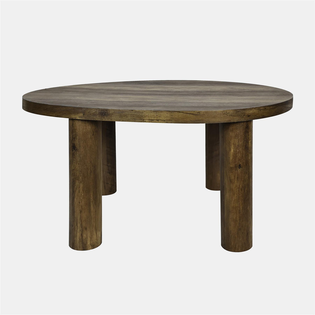 OHS 4 Legged Coffee Table Travertine Wood Effect Living Room Home Decor Modern