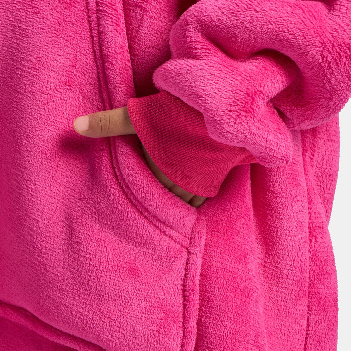 OHS Kids Hoodie Blanket Oversized Ultra Plush Soft Sherpa Wearable Sweatshirt