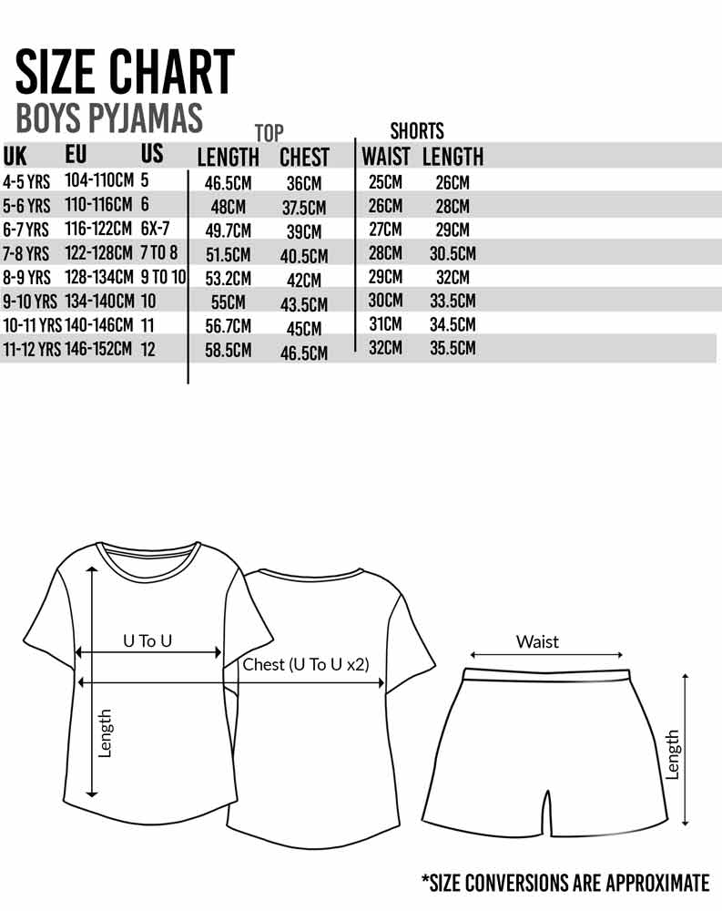 Jurassic World Short Sleeve Short Leg Pyjama Set | Boys Black | Official Merch