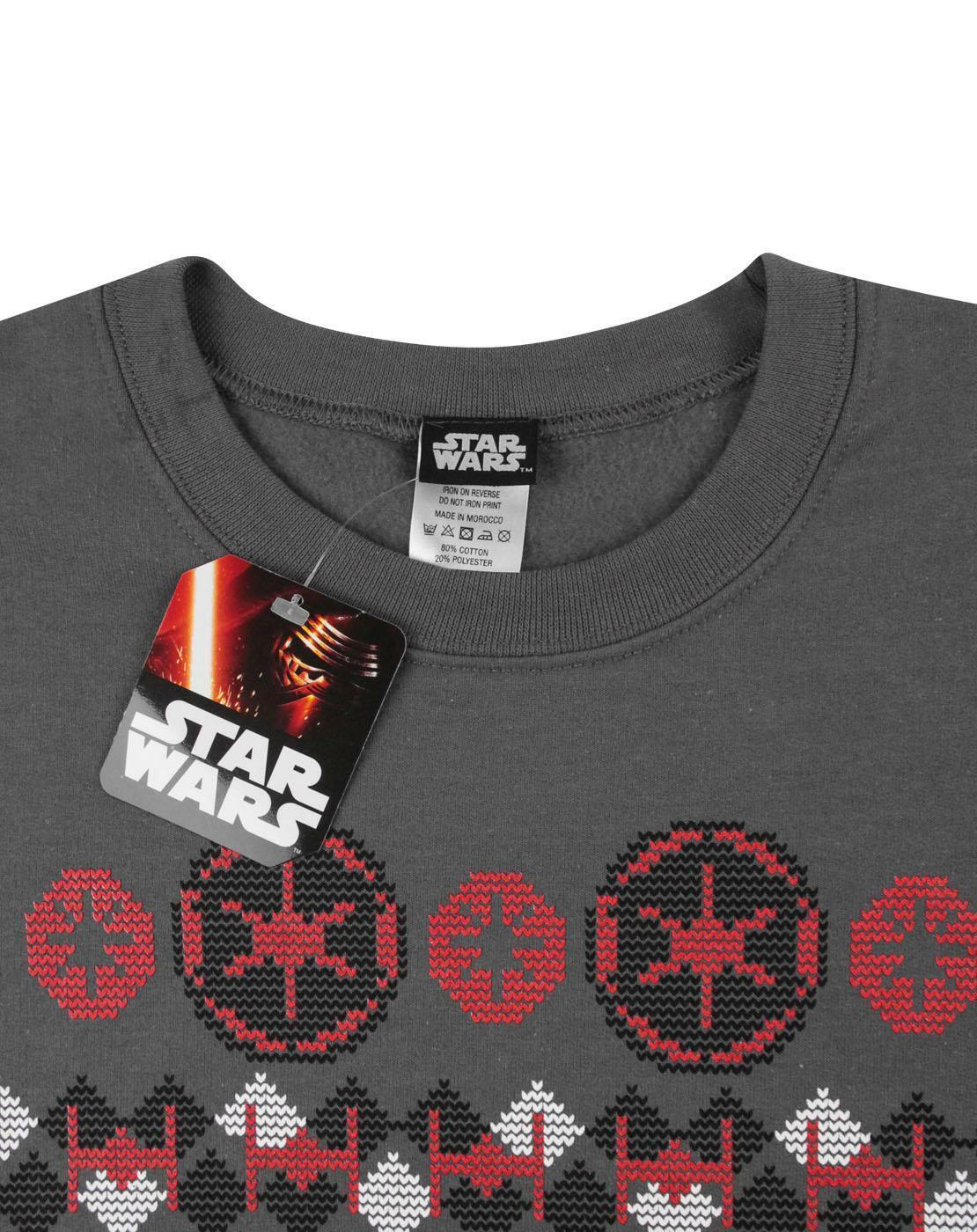 Star Wars Christmas Jumper | Mens Charcoal | Official Merch