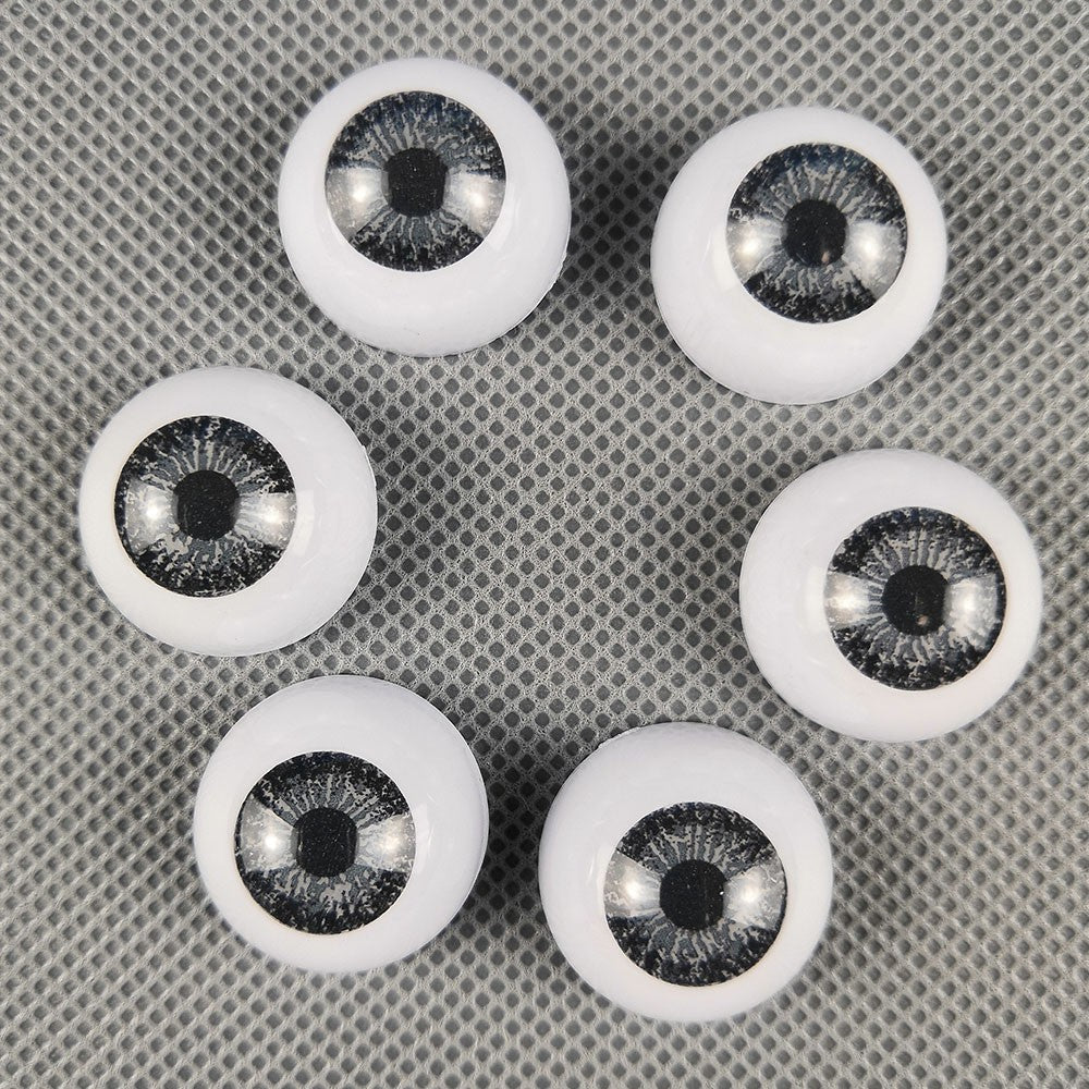 10 Pairs Half Round Acrylic Eyes Eyeballs for Reborn Baby Dolls Kit DIY Repair