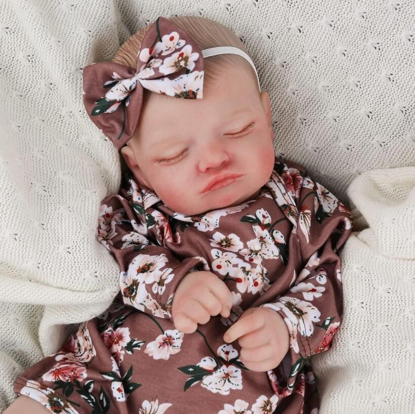 16inch Reborn Baby Dolls Vinyl Silicone Handmade Newborn Girl Adorable Doll Gift