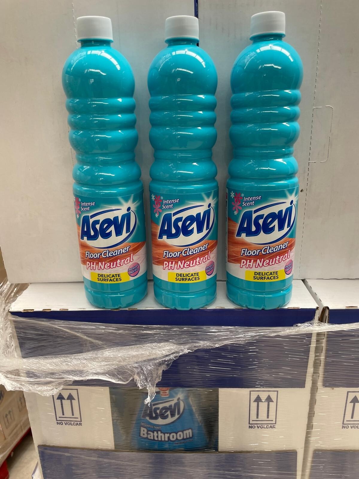 Asevi Bundle Spanish Cleaning Products Bathroom Cleaner Fabric Softener Blue