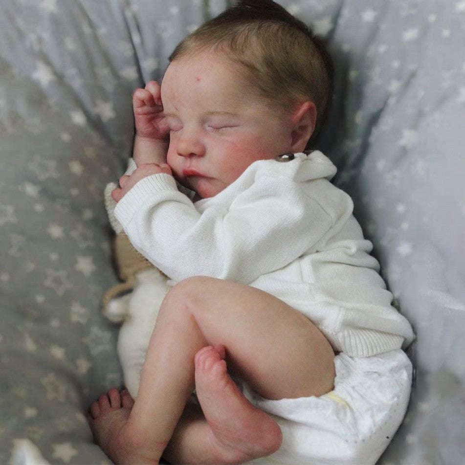 Unpainted 20" Realistic Reborn Doll Kits DIY Baby Kit Vinyl Silicone Dolls Parts