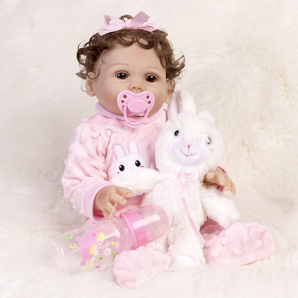 Full Body Vinyl Silicone Reborn Dolls Lifelike Baby Twins Newborn Baby Girl Gift