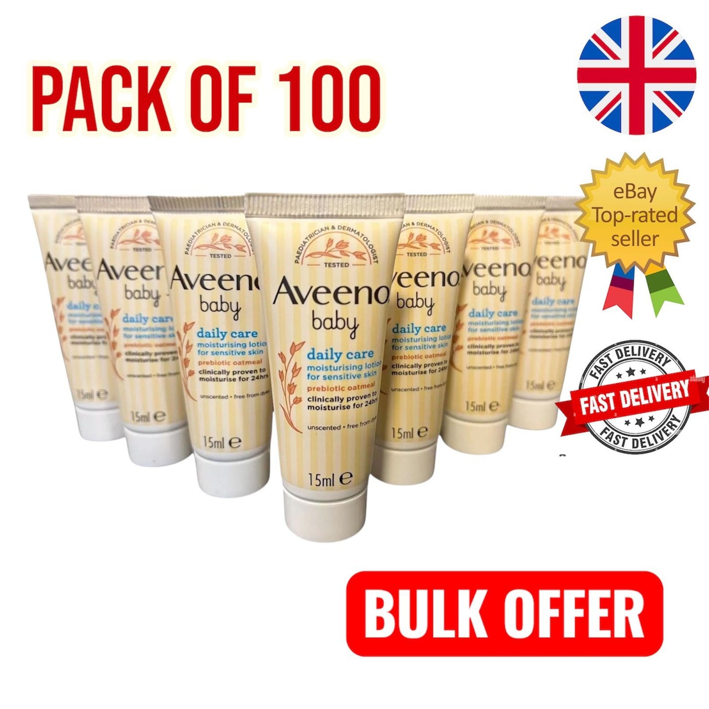Aveeno Baby Daily Care Moisturising Lotion 15ml Multipack Travel Bulk Bundle