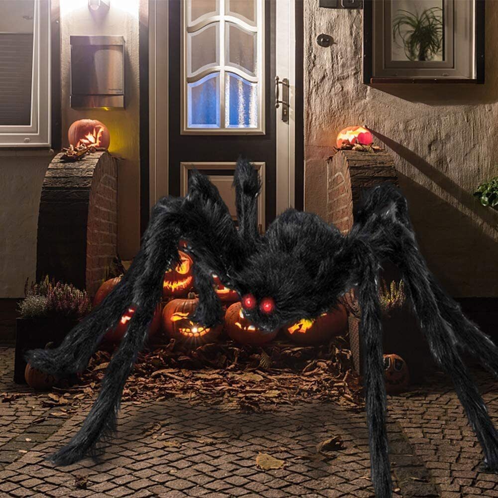 6.6FT Giant Halloween Spider Decor Scary Outdoor Yard Party Decoration