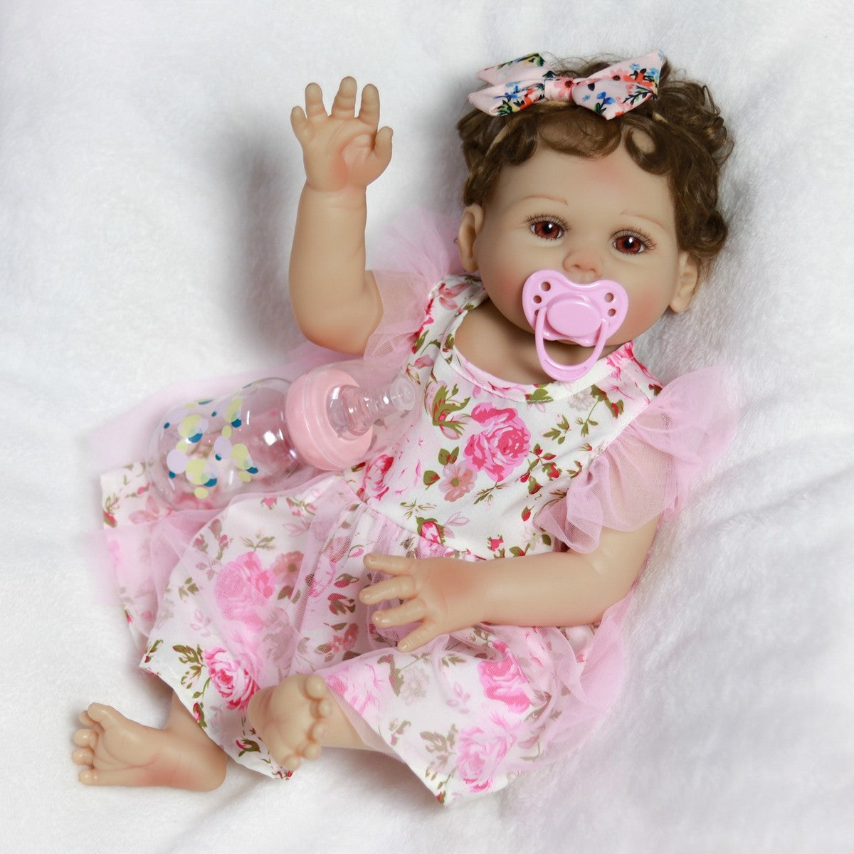 Realistic Reborn Doll Full Body Vinyl Silicone Twins Handmade Newborn Baby Girl