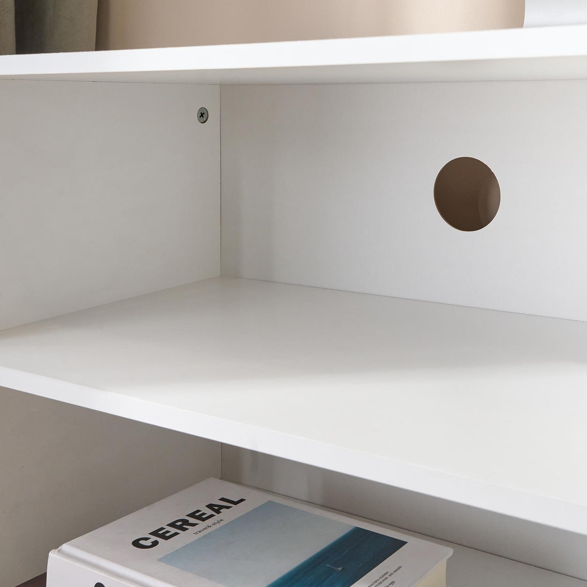 OHS Oslo TV Stand Engineered Wood 3 Cube Shelves Entertainment TV Unit, White