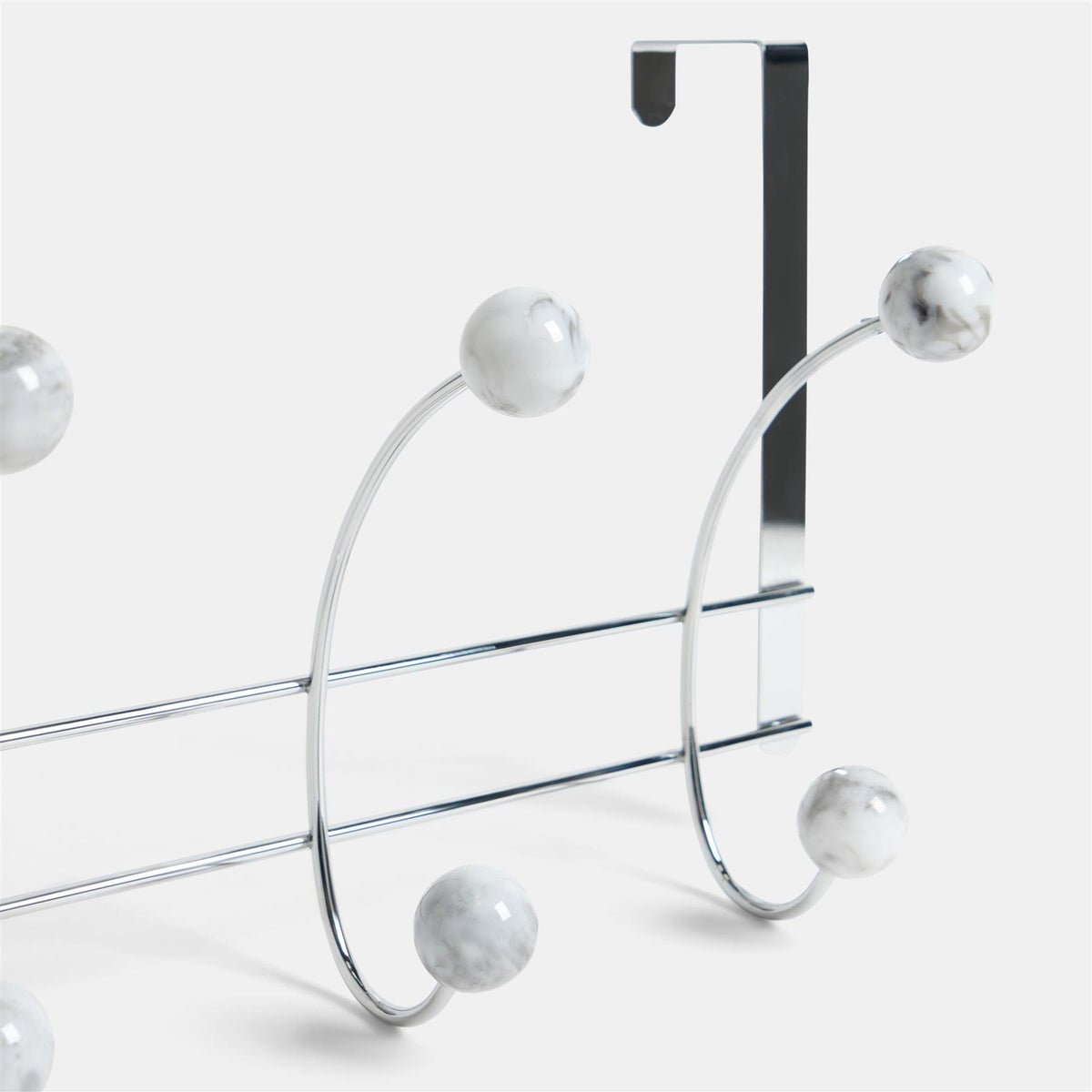 OHS Marble Over-the-Door Hook Hanger Heavy Duty Coats Towel Rack