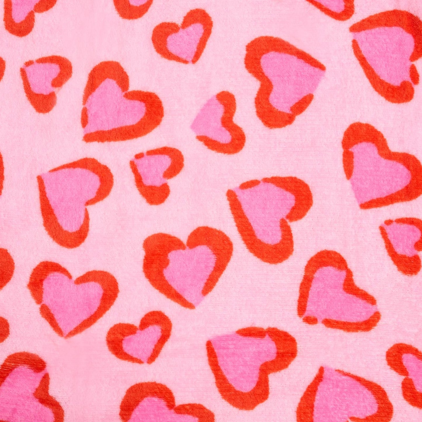 OHS Heart Leopard Throw Ultra Soft Blanket Flannel Fleece Lightweight Bedspread