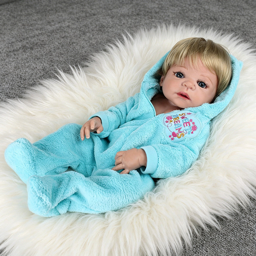 Real Reborn Baby Dolls Full Body Vinyl Silicone Boy Doll Lifelike Newborn Gift