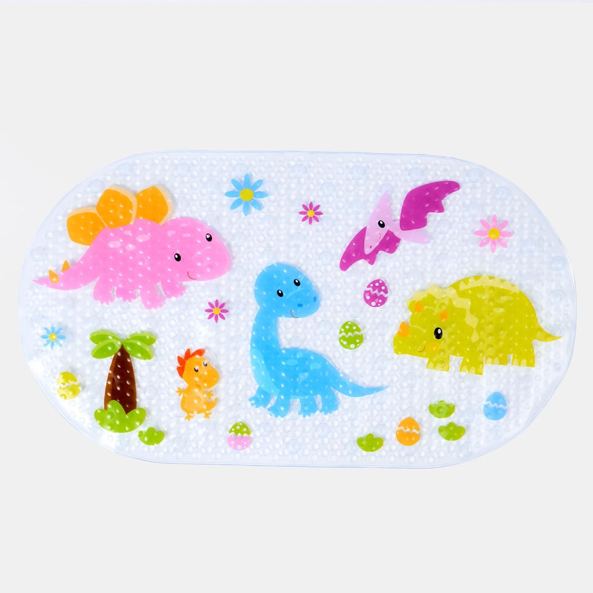 Bath Mat Non Slip Kids Dinosaur PVC Strong Suction Rubber Shower Bathtub Mat