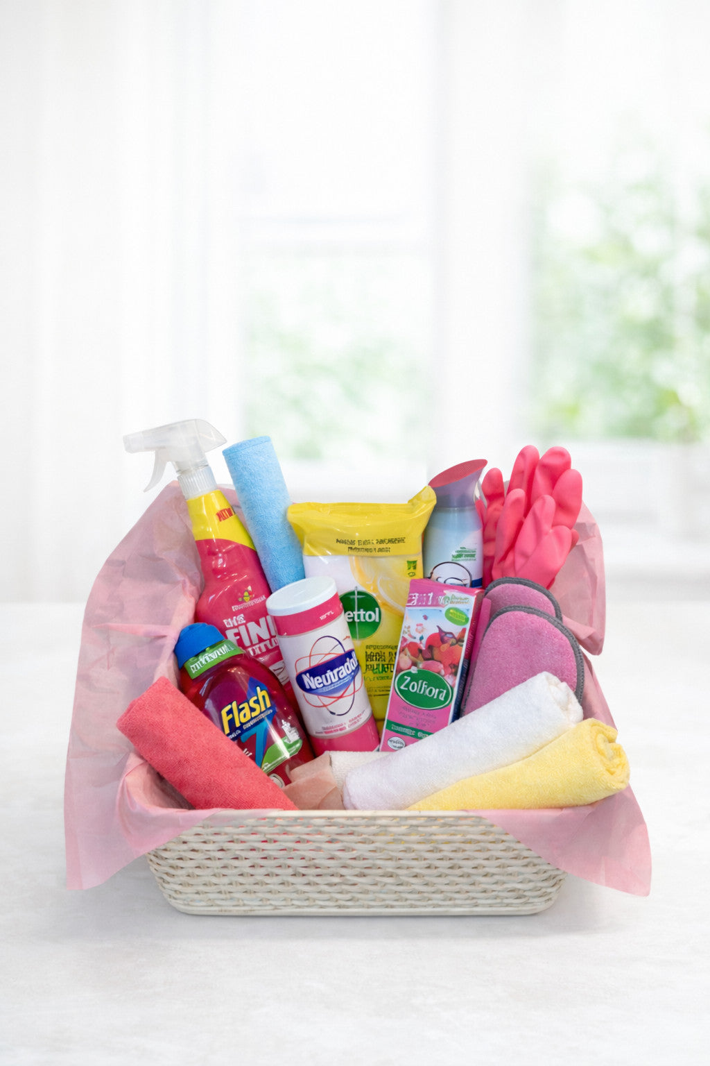 Personalised Cleaning Hamper Gift | Housewarming | New Home | Custom Cleaning Bu