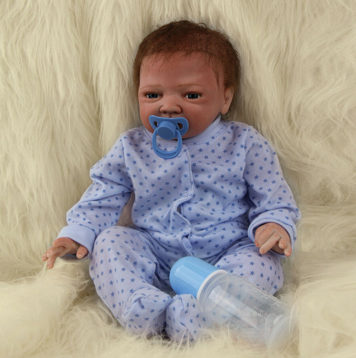 22" Lifelike Reborn Dolls Baby Twins Newborn Babies Vinyl Silicone Boy Doll Gift