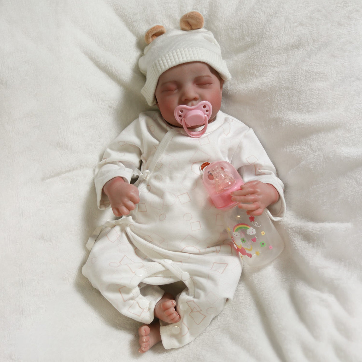 18" Realistic Reborn Baby Dolls Real Handmade Newborn Girl Boy Lifelike Doll Toy