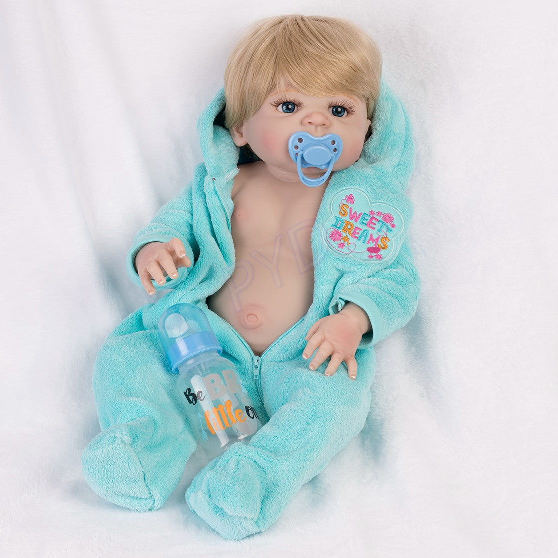 Realistic Reborn Baby Dolls Full Body Vinyl Silicone Waterproof Newborn Boy Gift