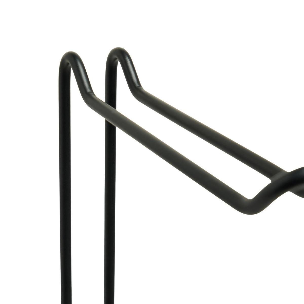 OHS Wire Toilet Roll Holder Free Standing Storage Rust Resistant Metal, Black