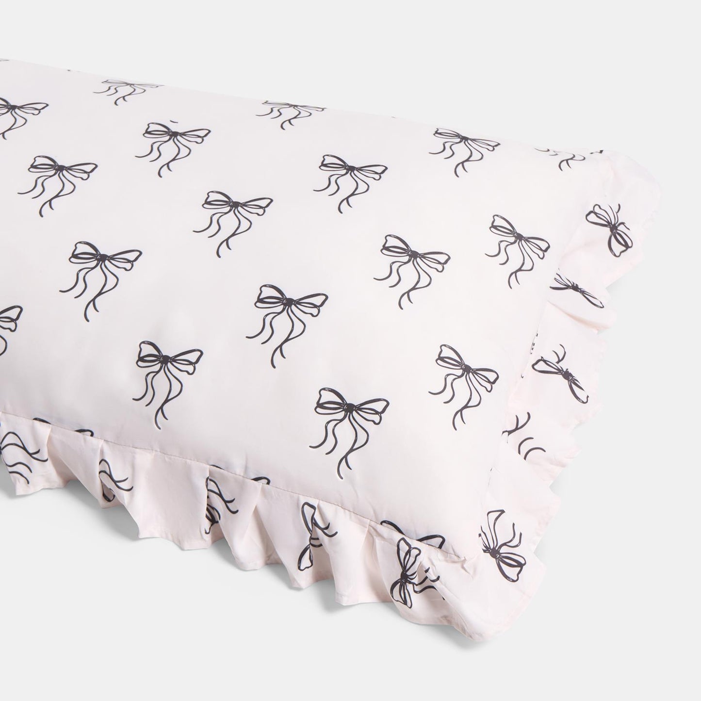 OHS Bows Frill Bolster Pillow Soft Maternity Back Support Filled Cushion