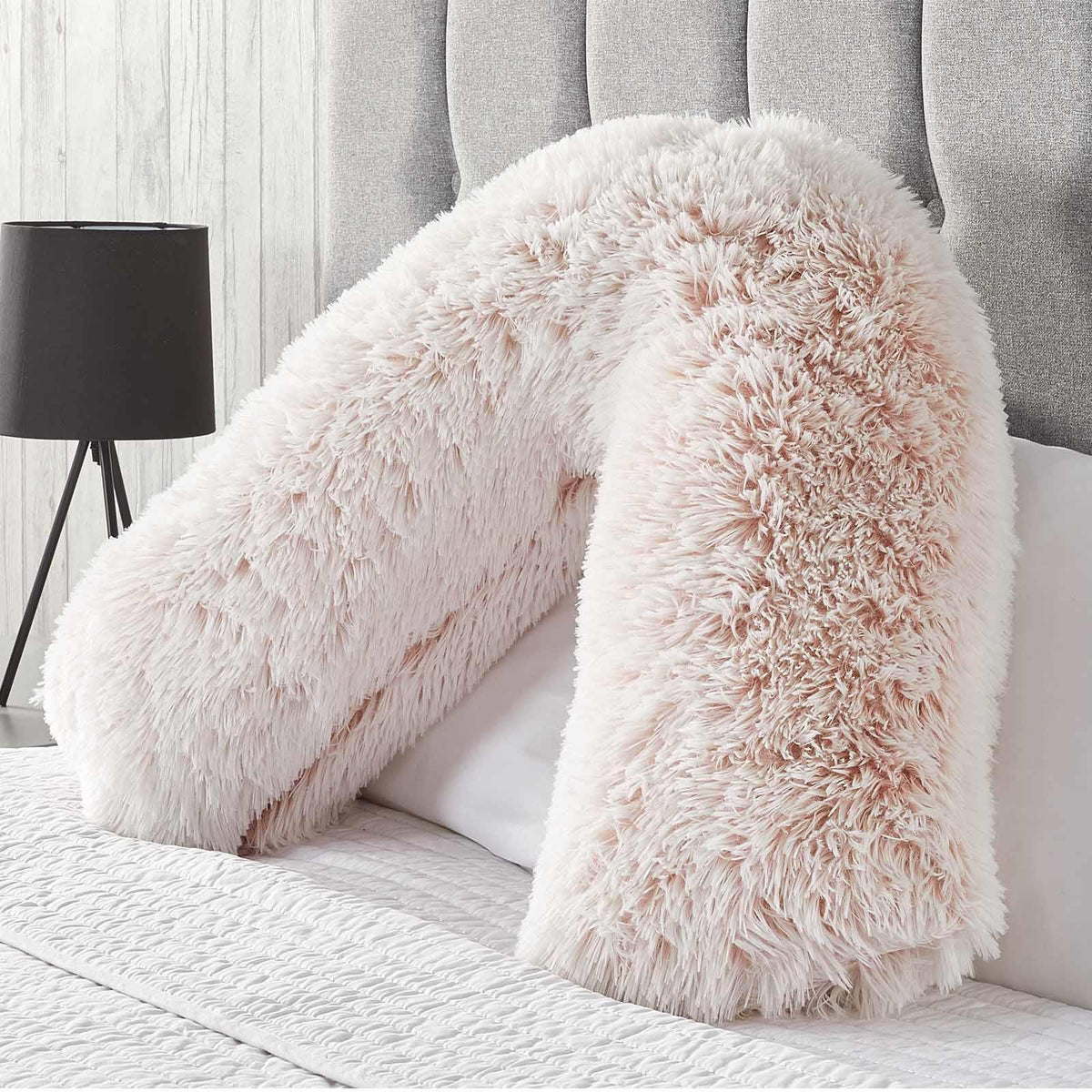 OHS Fluffy V-Shaped Pillow Filled Cushion Body Neck Support Orthopaedic
