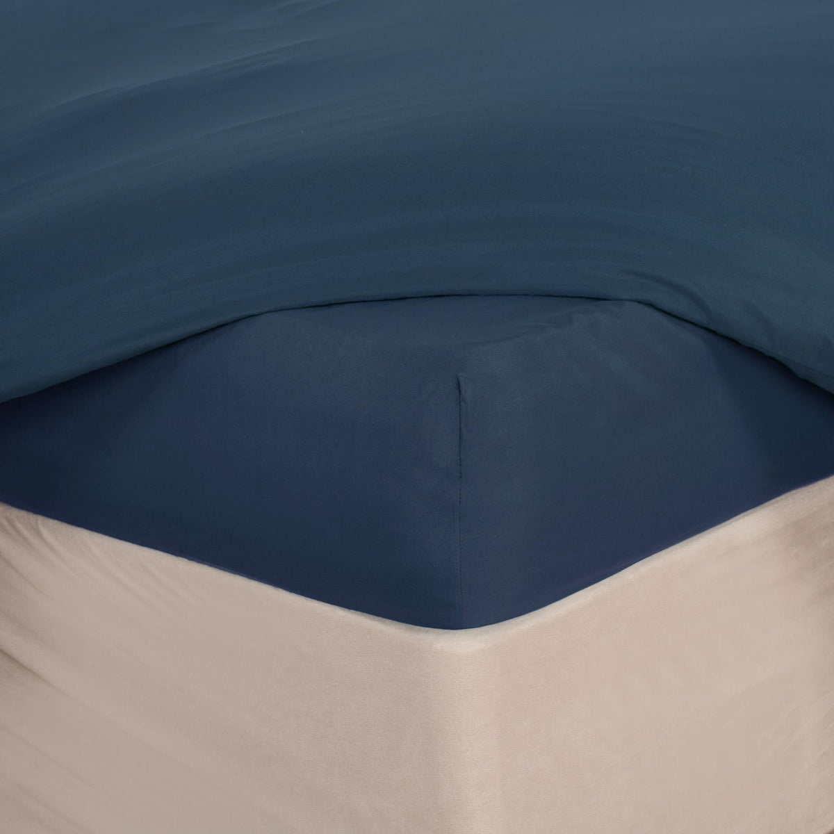 OHS Plain Duvet Cover & Pillowcase Reversible Bedding Set OR Fitted Sheet
