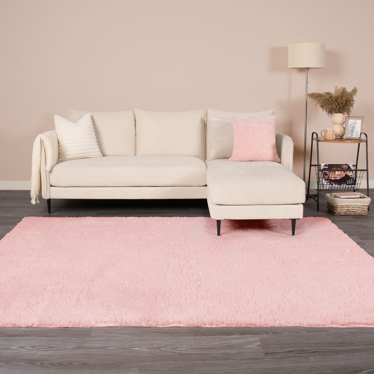 OHS Fluffy Teddy Rug Soft Bedroom Floor Carpet Plush Area Mats For Living Room