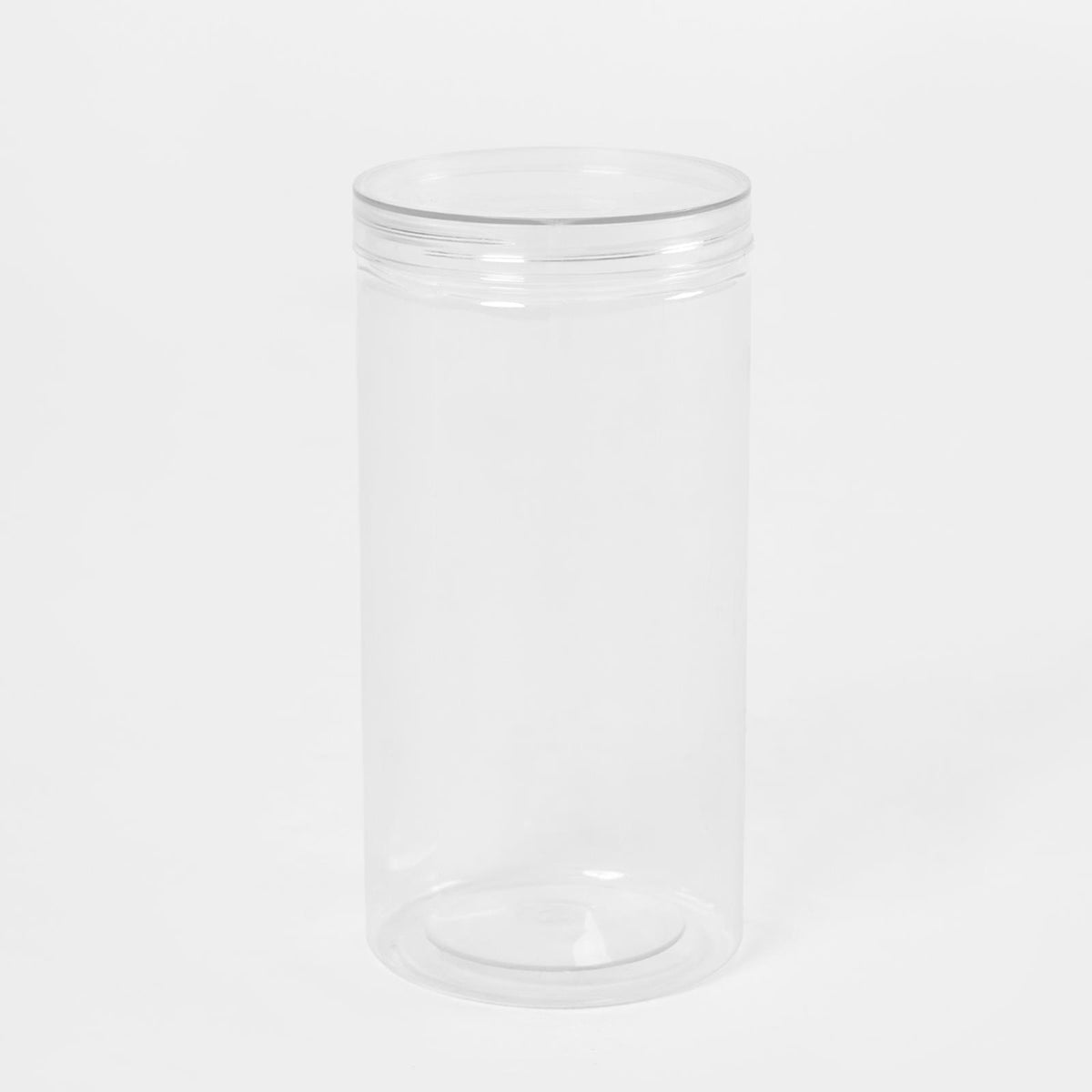Storage Jar Round Plastic Food Organiser Tea Coffee Sugar Holder Tub Kitchen Pot