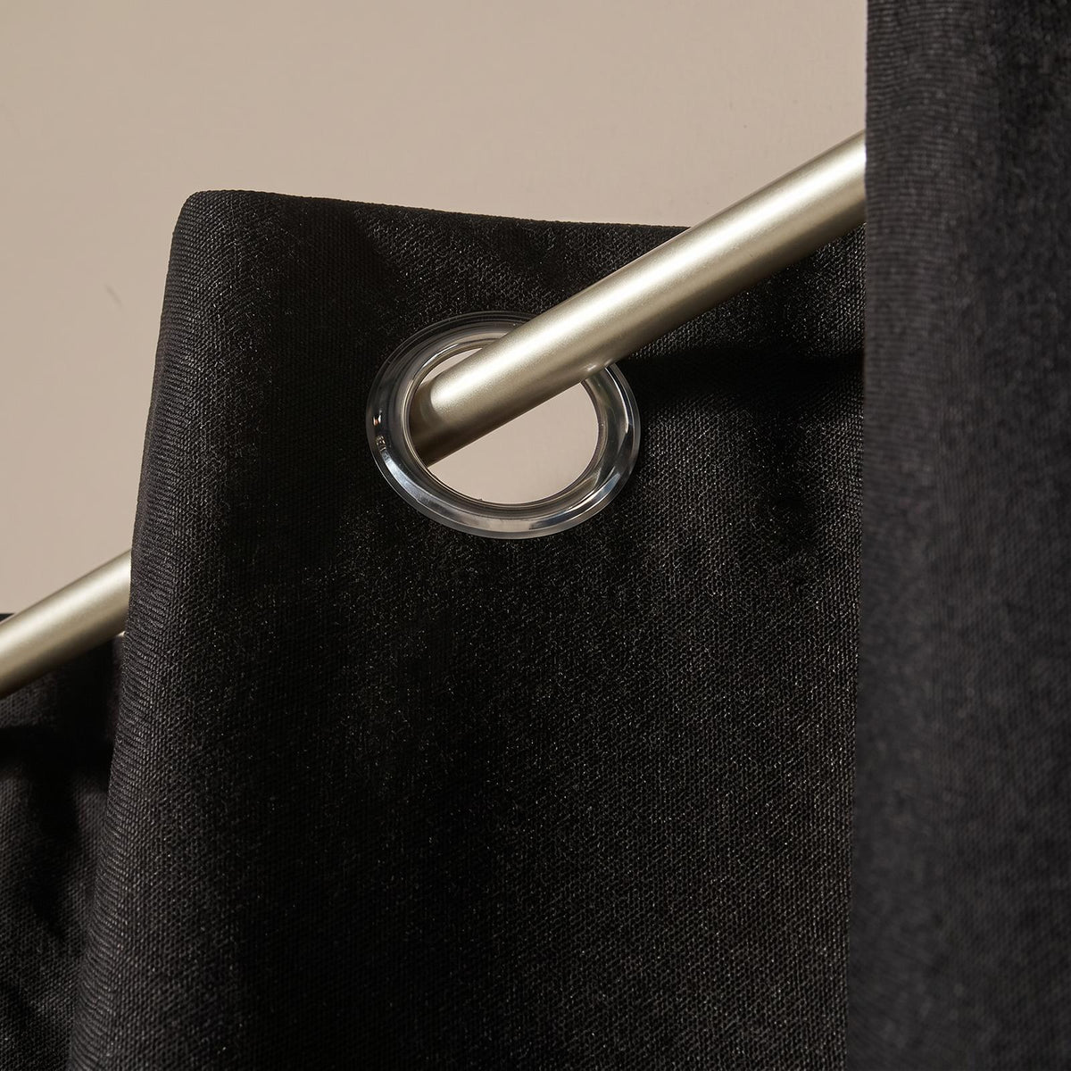 OHS Eyelet Blackout Curtains Woven Ready Made Ring Top Thermal Texture Thick
