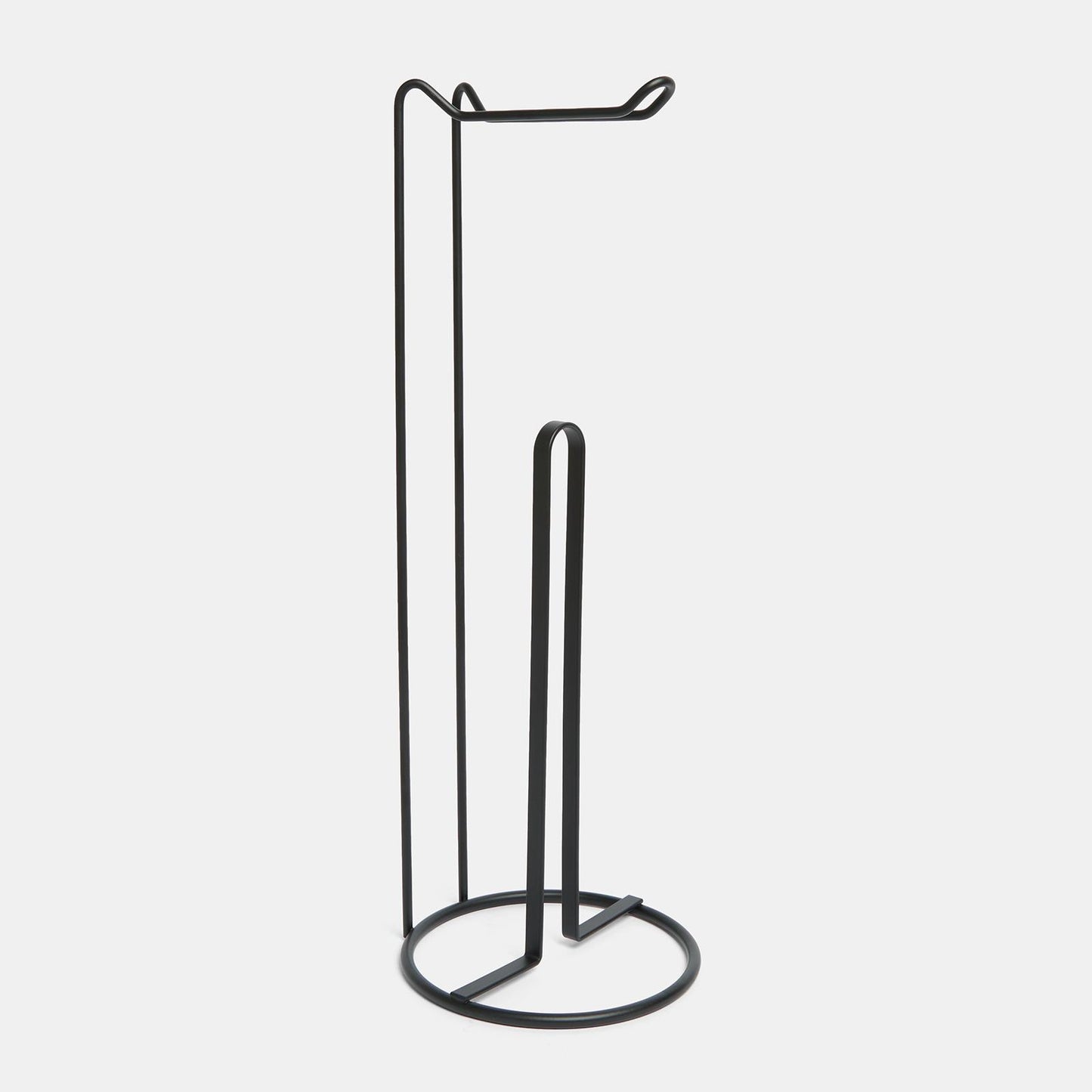 OHS Metal Toilet Roll Holder Freestanding Bathroom Storage Organiser