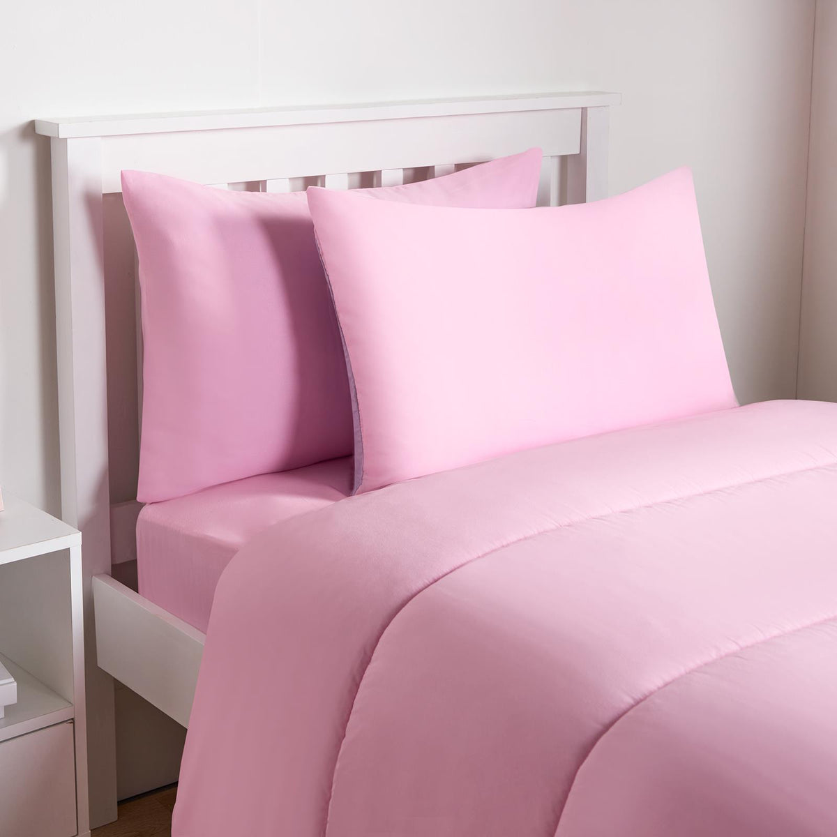 OHS Coverless Duvet & Pillowcase 10.5 Tog Bedding Set Easy Care Reversible