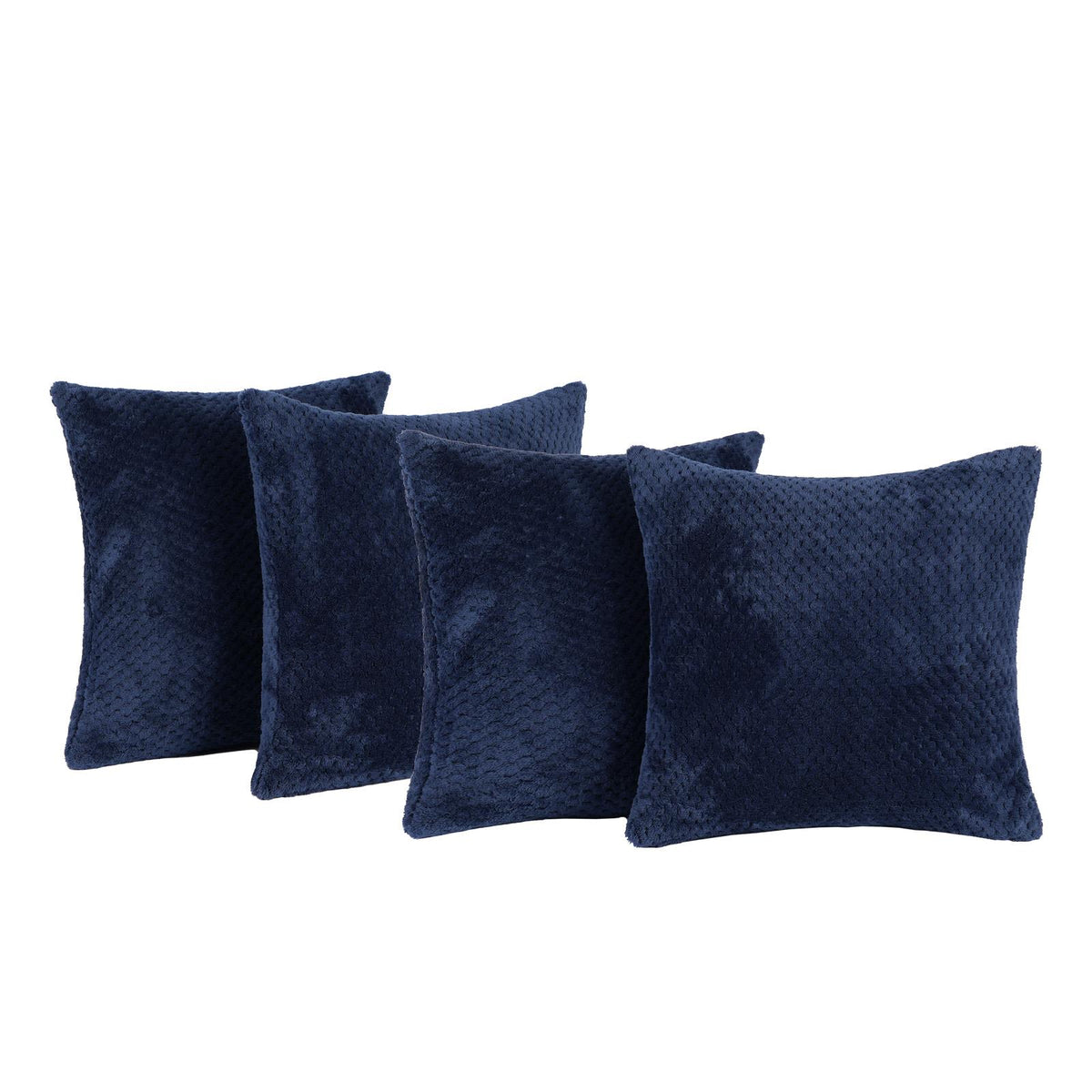 OHS Waffle Fleece Cushion Covers 2/4 Pack Soft Filler Decor