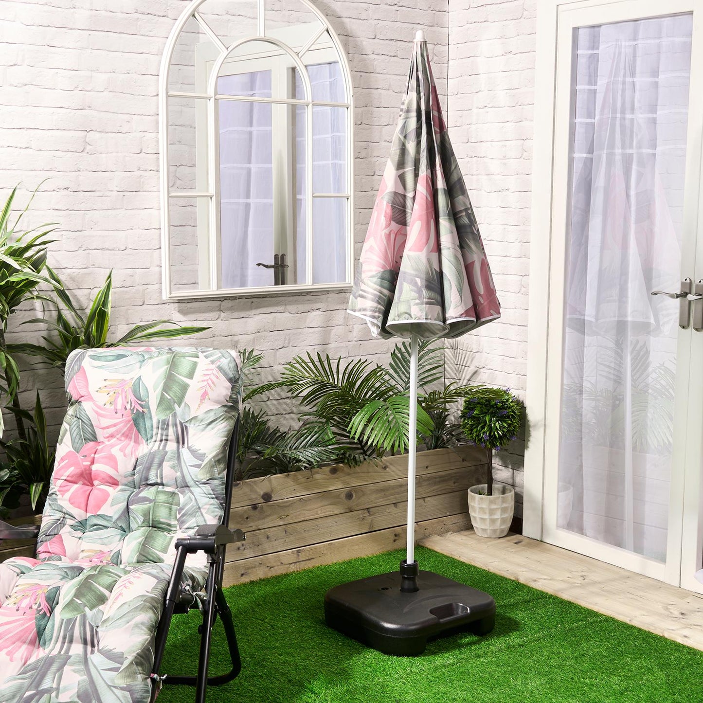 OHS Parasol Umbrella Garden Outdoor Canopy Table Patio Sun Shade
