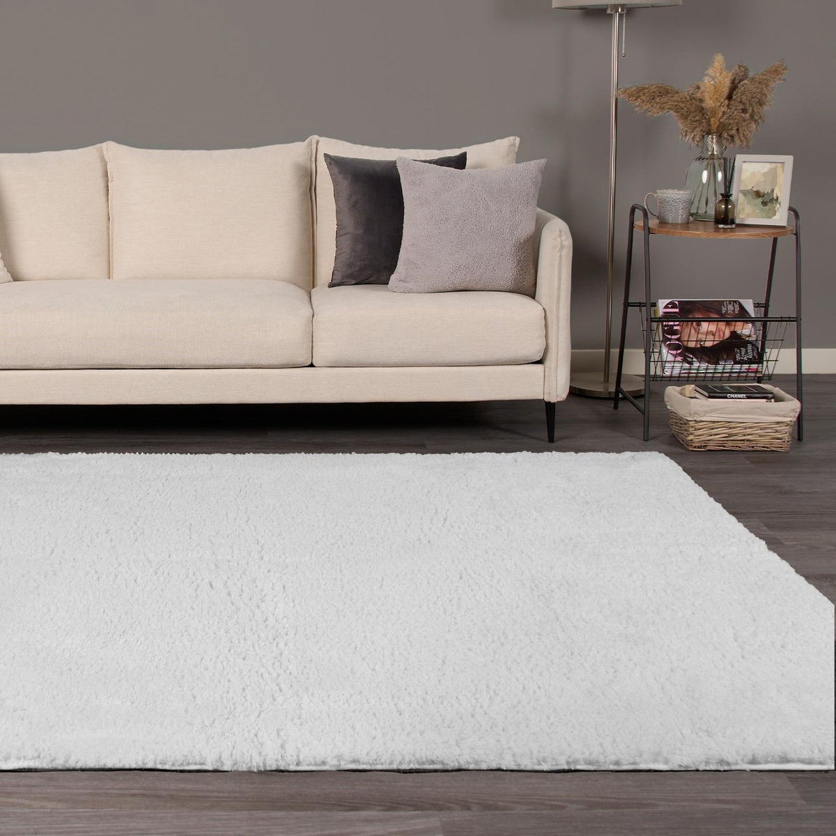 OHS Fluffy Teddy Rug Soft Bedroom Floor Carpet Plush Area Mats For Living Room