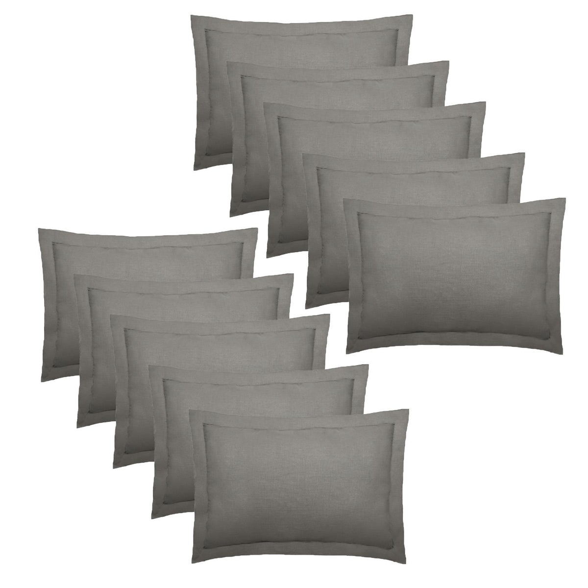 OHS Multi-Pack Polycotton Hotel Style Housewife Oxford Edge Pillowcase Set