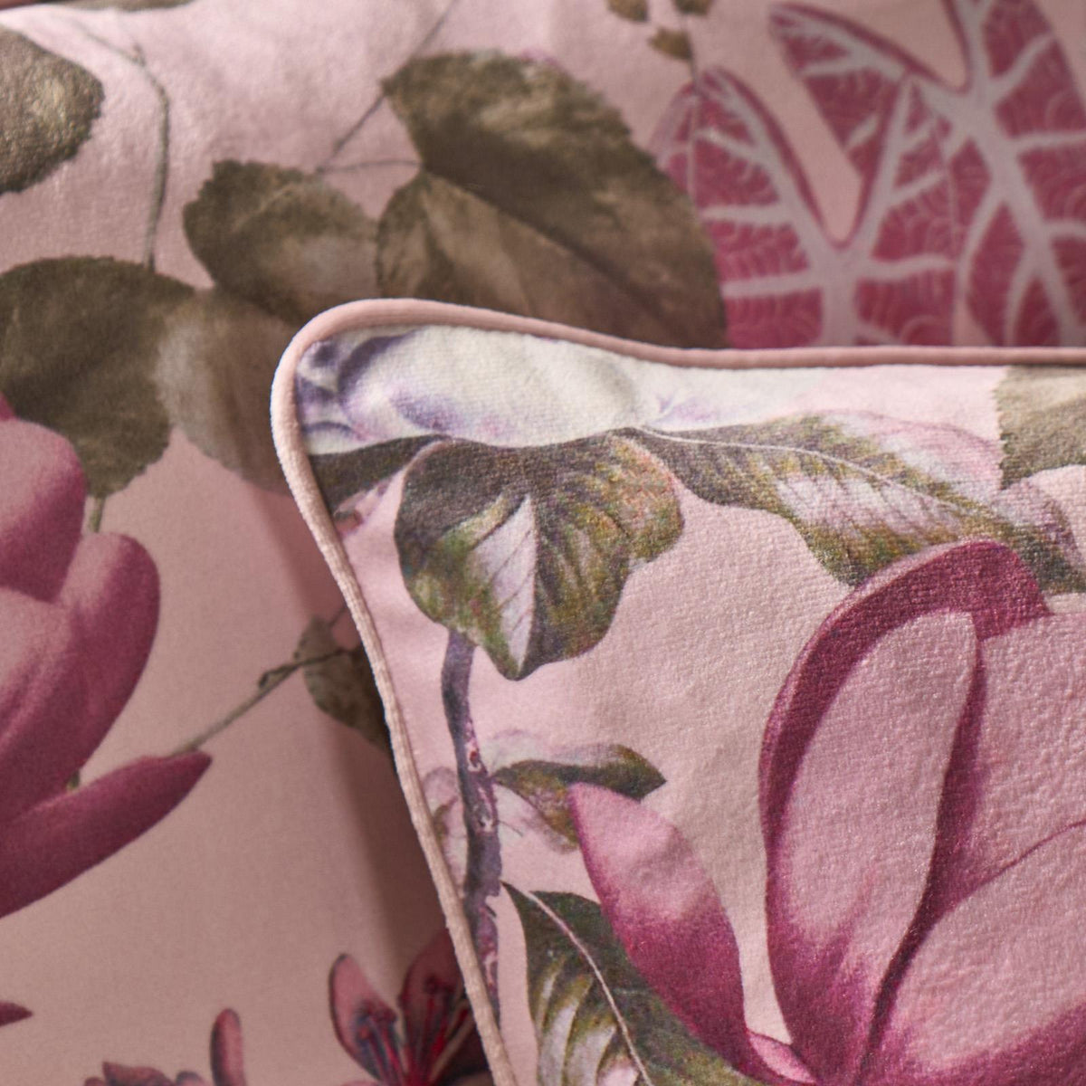 Floral Cushion Covers 2/4 Pack Sofa Couch Chair Filled Plump Seat Pads Decor Set