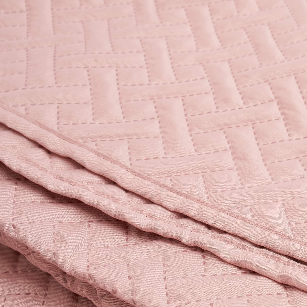 Brentfords Geo Quilted Bedspread Blanket Pinsonic Throw Large Sofa Bed Comforter