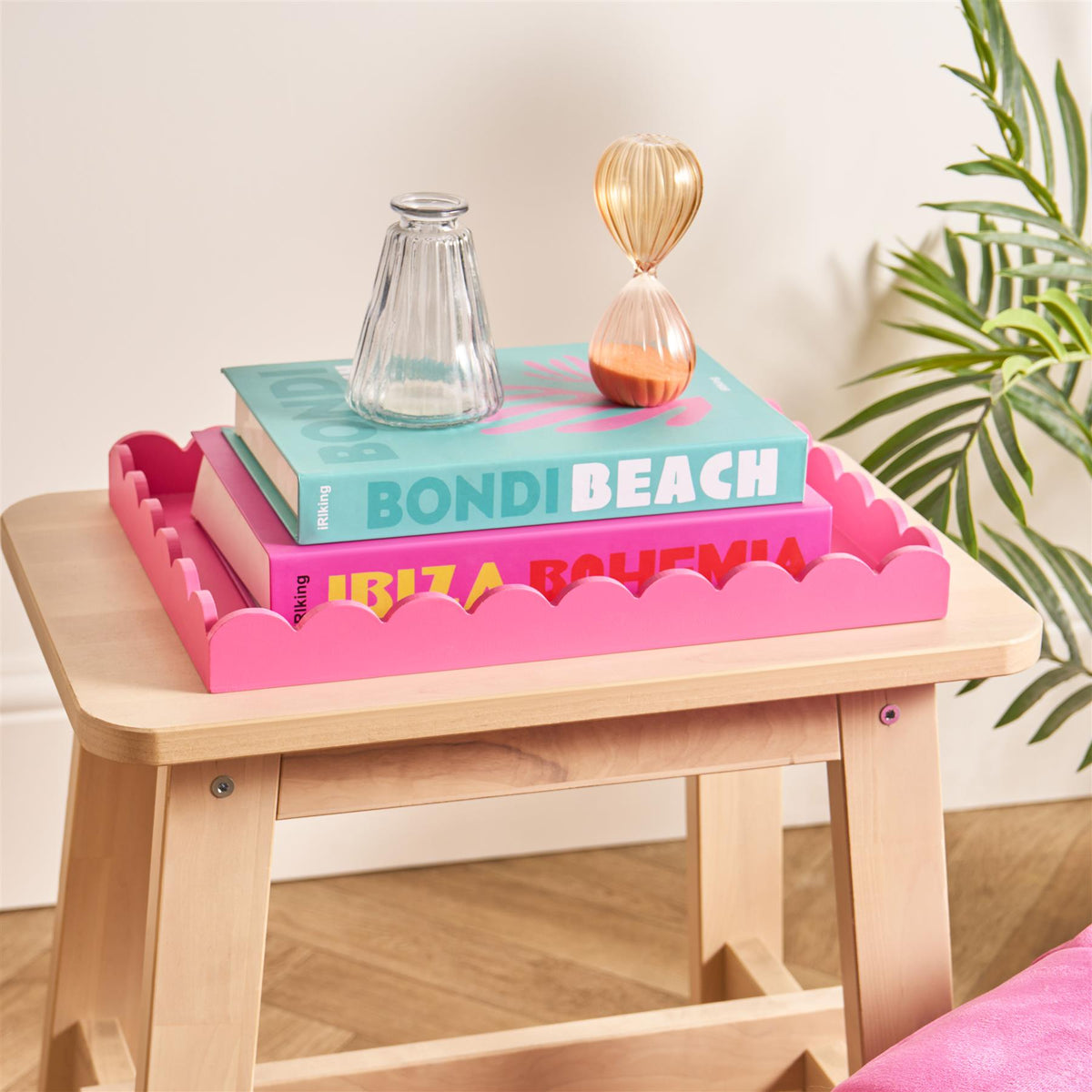 OHS Scallop Edge Tray Serving Plate Decorative Organiser Storage Home Decor