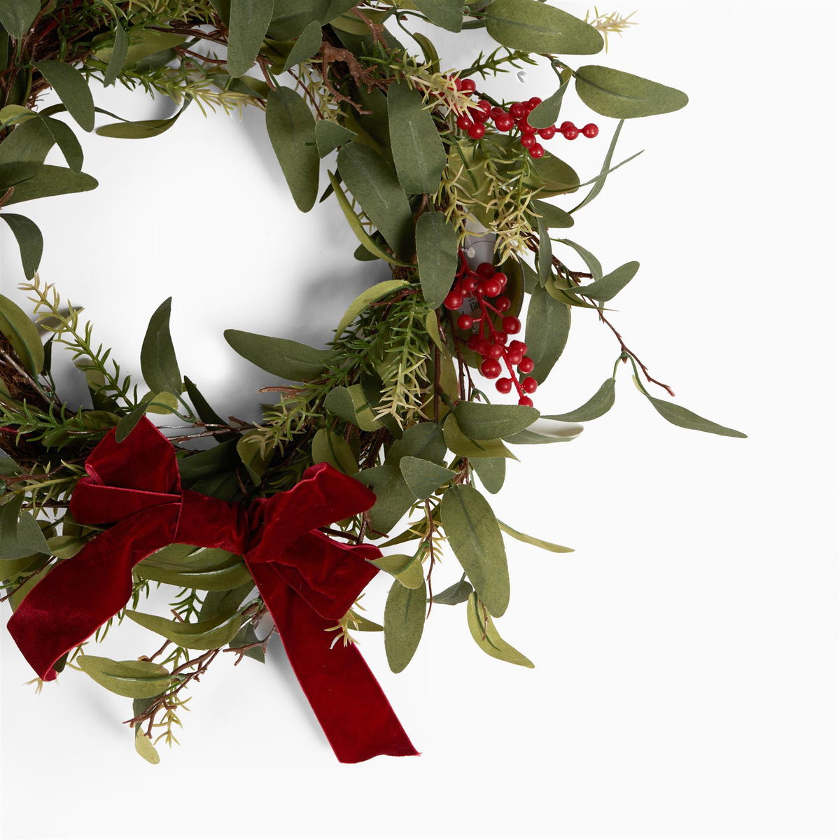 OHS Artificial Xmas Wreath Door Wall Home Party Table Decor Winter Spring