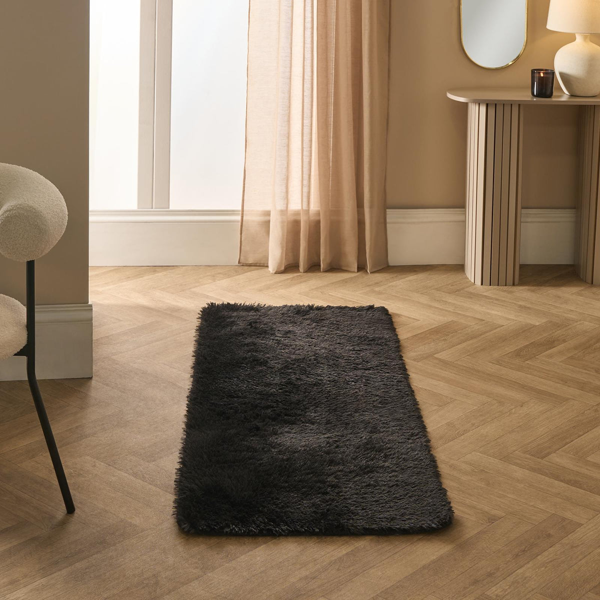 OHS Fluffy Rug Anti-Slip/Skid Shaggy Large Bedroom Non-Shed Floor Carpet Mat