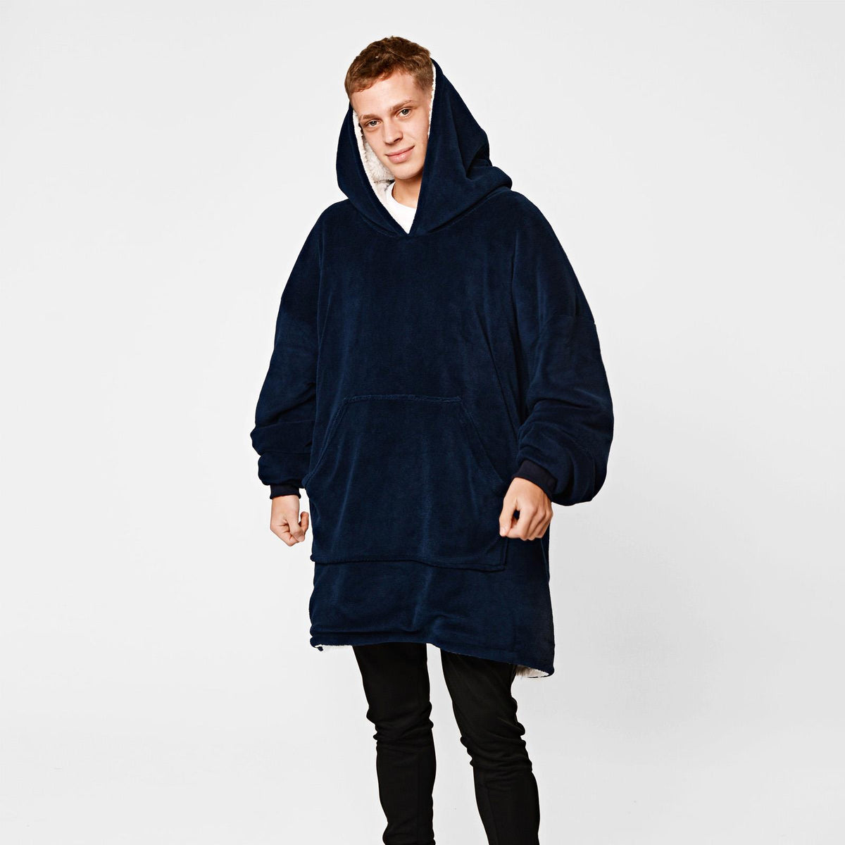 OHS Hoodie Blanket Oversized Ultra Plush Sherpa Giant Big Hooded Sweatshirt