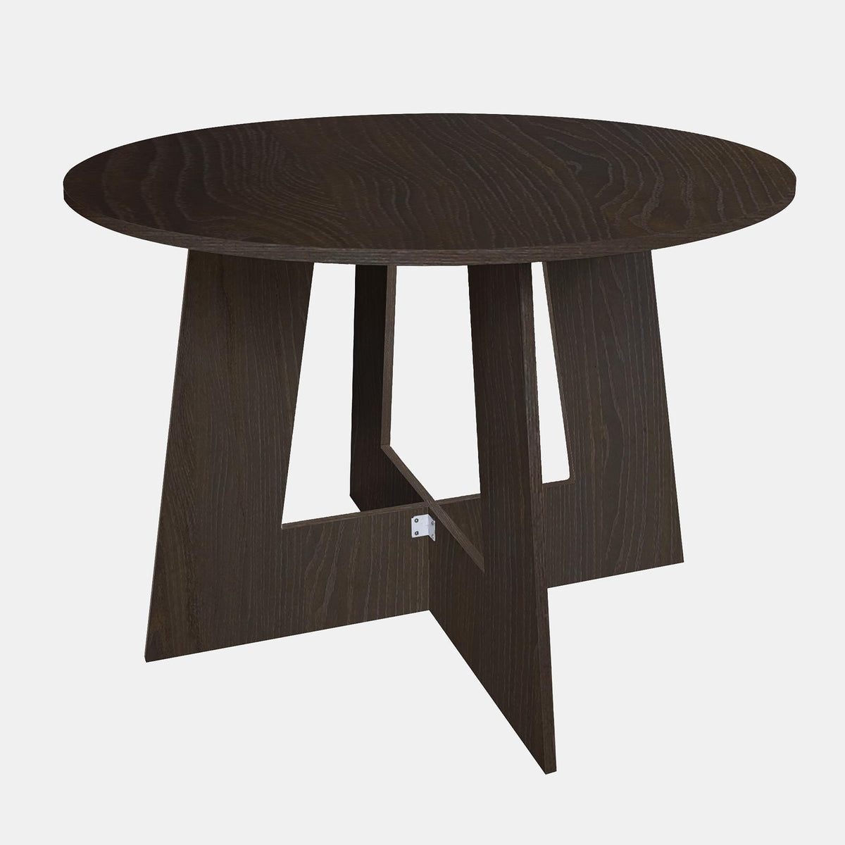OHS Angular Dining Table 4-Seater Round Circle Kitchen Tables Engineered Wood