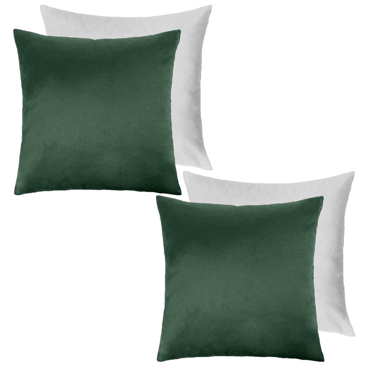 OHS Matte Velvet Cushion Covers Super Soft Luxury Square Pillowcases Multipack